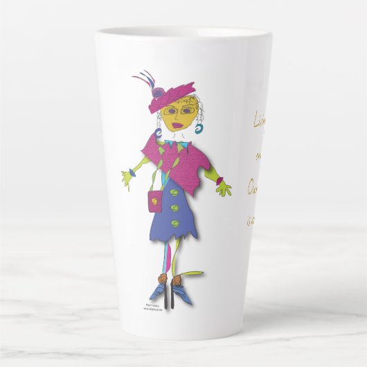 ジェイド – 芸術としての生活ラテマグカップ カフェラテマグ (正面)