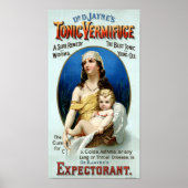 ジェイヌ博士のトニック・ヴェルミフージュ・ヴィンテージポスター ポスター (正面)