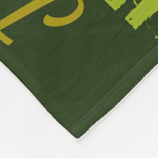 ジェイパーソナライズされたデンの緑の色合い フリースブランケット (角)