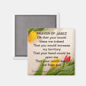 ジェイベズチューリップマグネット祈りの言葉 マグネット (正面/裏面)