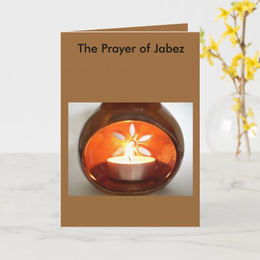 ジェイベズ祈りの言葉 カード (黄色い花)