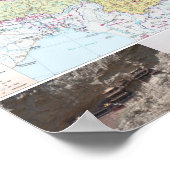 ジェイミー中国旅行地図 ポスター (角)