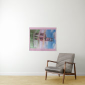 ジェイミー甘い女の子、友人の馬 タペストリー (インサイチュ(横))