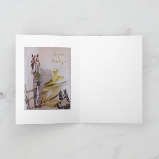 ジェイミー & ペネロープ サンキューカード (内部)