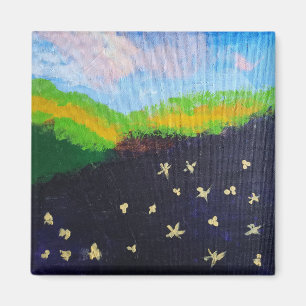 ジェイミ絵画の暗い風景の磁石 マグネット