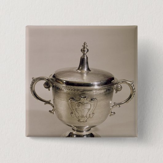 ジェイムズ二世尖塔のコップ1685年 缶バッジ (正面)