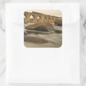 ジェイムズ川を渡る列車 スクエアシール (バッグ)