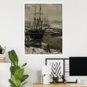 ジェイムズ・ウィスラーヴィンテージ・ザ・テムズ・イン・アイス ポスター (ホームオフィス)