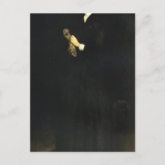 ジェイムズ・ウィスラー – カッサット夫人のポートレート ポストカード (正面)