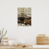 ジェイムズ・ウィスラー – ザ・テムズ・イン・アイス ポスター (キッチン)