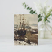 ジェイムズ・ウィスラー – ザ・テムズ・イン・アイス ポストカード (スタンド正面)