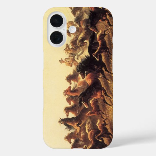 ジェイムズ・ウォーカーによる荒馬のロープ操作 Case-Mate iPhoneケース (裏面)