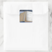 ジェイムズ・ジョイスによる「ユリシーズ」の前口絵 スクエアシール (バッグ)