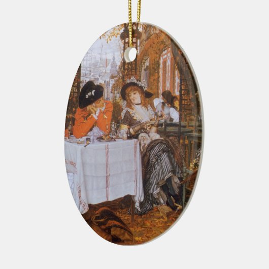 ジェイムズ・ティスソによる昼食会 セラミックオーナメント (左)