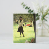 ジェイムズ・ティスソ |クロケ， c.1878 ポストカード (スタンド正面)