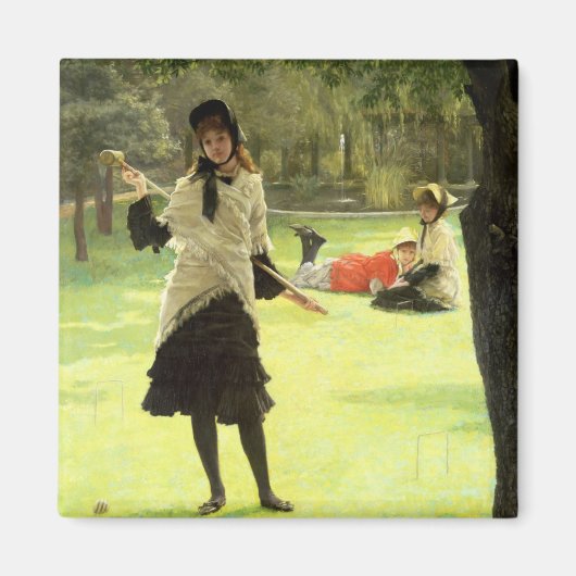 ジェイムズ・ティスソ |クロケ, c.1878 マグネット (正面)