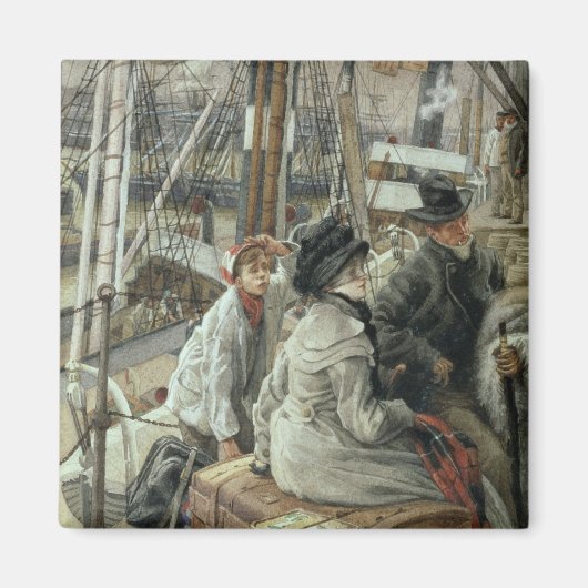 ジェイムズ・ティスソ |水で見る, c.1881-2 マグネット (正面)