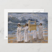 ジェイムズ・ティスソ – 箱舟はヨルダンを通り抜ける ポストカード (正面/裏面)