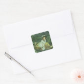 ジェイムズ・ティスソ |船に乗った若い女性、またはリフレクション スクエアシール (封筒)