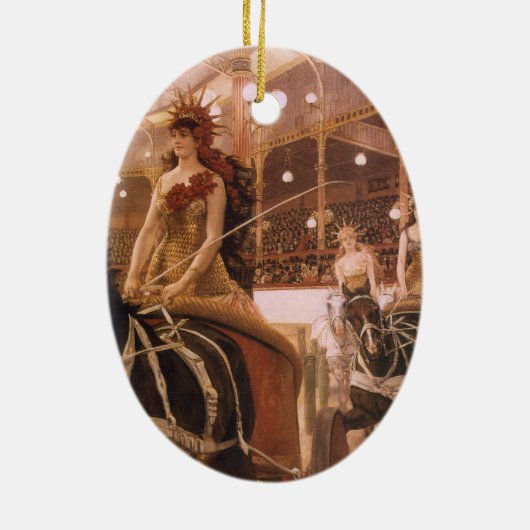 ジェイムズ・ティストによるクルマのレディース（別名サーカス） セラミックオーナメント (裏面)