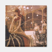 ジェイムズ・ティストによるクルマのレディース（別名サーカス） マグネット (正面)