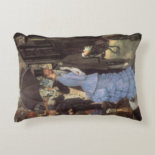 ジェイムズ・ティストの花嫁のメイド(別名トラベラー) アクセントクッション (正面)