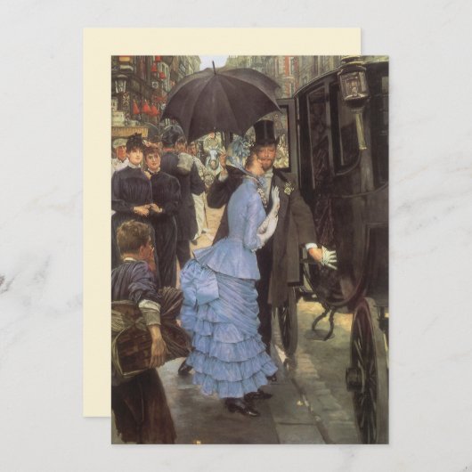 ジェイムズ・ティストの花嫁のメイド（別名トラベラー） 招待状 (正面/裏面)