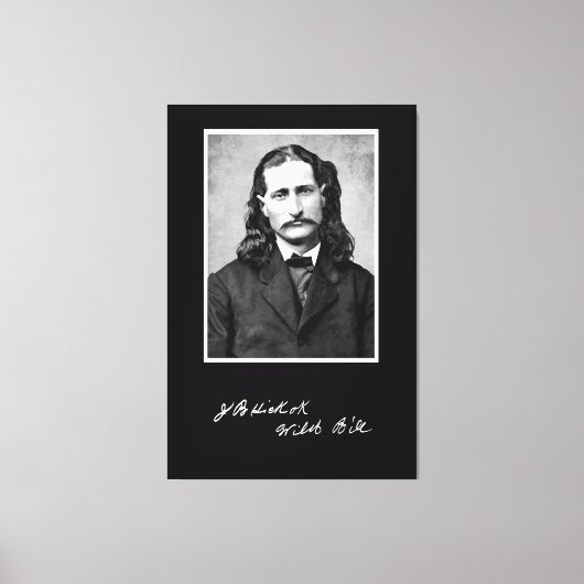 ジェイムズ・バトラー・ヒックが全盛期を迎える キャンバスプリント (正面)