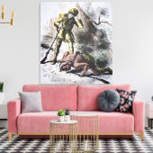 ジェイムズ・フェニモア・クーパーによる「モヒカンの最後」(1) キャンバスプリント (インサイチュ (リビング))