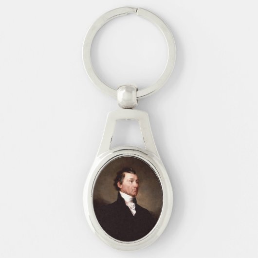 ジェイムズ・モンローポートレート前期米国大統領 キーホルダー (正面)