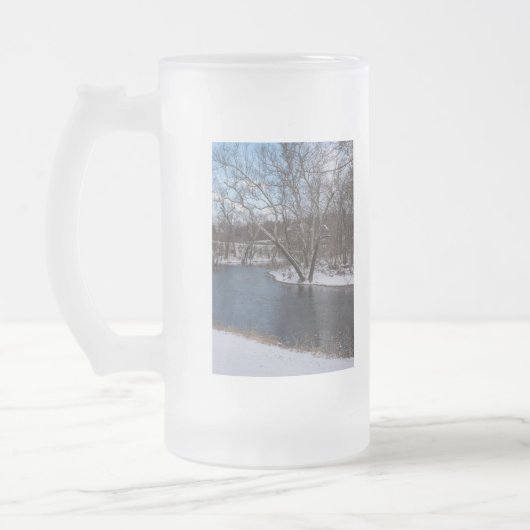 ジェイムズ・リバーが後退 フロストグラスビールジョッキ (左)