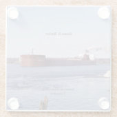 ジェイムズ・R・バーカーグラス・コースター ガラスコースター (裏面)