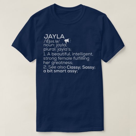 ジェイラ名ジェイラ定義ジェイラ女性名ジェイラ Tシャツ (デザイン正面)