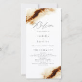 ジェイラ |ボホテラコッタラスト結婚式 プログラム (正面)