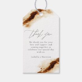 ジェイラ | Boho Terracota焼きオレンジ色の錆の恩恵 ギフトタグ