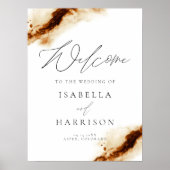 ジェイラ | Boho Terracotta Rustの結婚歓迎 ポスター (正面)