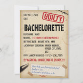 ジェイルエスケープルームバチェロレッテ招待状 招待状 (正面)