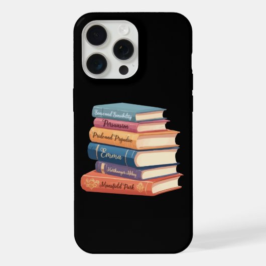 ジェイン・オースティンの小説 VII iPhoneケース (裏面)