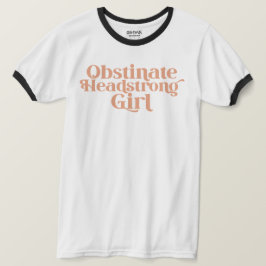 ジェイン・オースティン 強情な意志の強い少女 Tシャツ