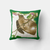 ジェイ日本ののスケッチオンザグレープつる植物 クッション (裏面)