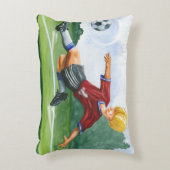 ジェイ・スロックモートンがボールを蹴るサッカー選手 アクセントクッション (正面(垂直))