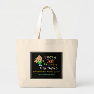 ジェイExplains叔父さん-バッグを運んで下さい ラージトートバッグ