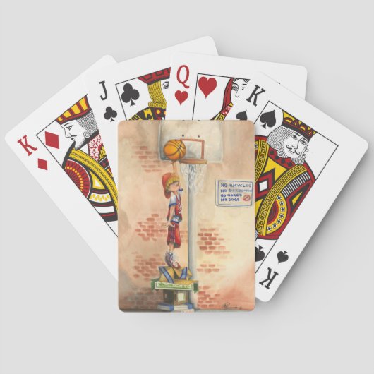 ジェイThrockmorton著バスケットボールたがの確実 トランプ (裏面)