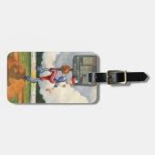 ジェイThrockmorton著小山の野球の水差し ラゲッジタグ (正面横)