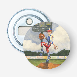 ジェイThrockmorton著小山の野球の水差し 栓抜き