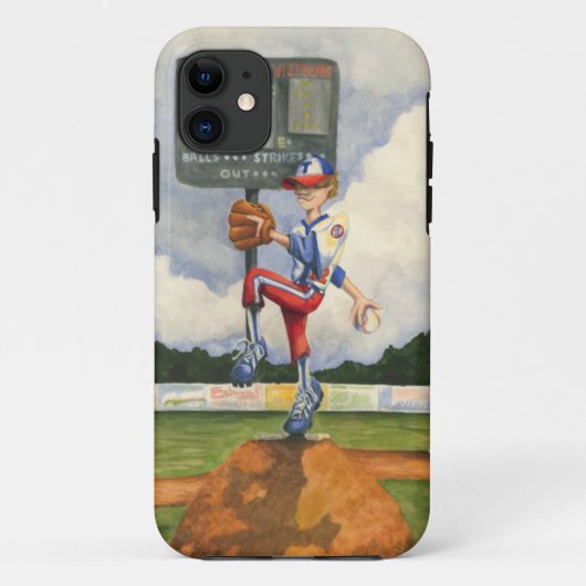 ジェイThrockmorton著小山の野球の水差し Case-Mate iPhoneケース (裏面)