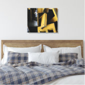 ジェウックスデ建築建物ズゲームレターキャンバス キャンバスプリント (インサイチュ (寝室))