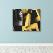 ジェウックスデ建築建物ズゲームレターキャンバス キャンバスプリント (インサイチュ (ウッドフロア))