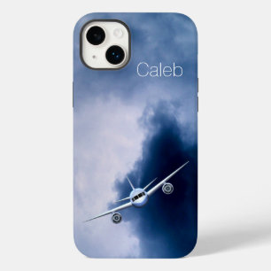 ジェカッコいいット飛行機飛んでいるインザスカイパイロットスリムパイ Case-Mate iPhone 14 PLUSケース