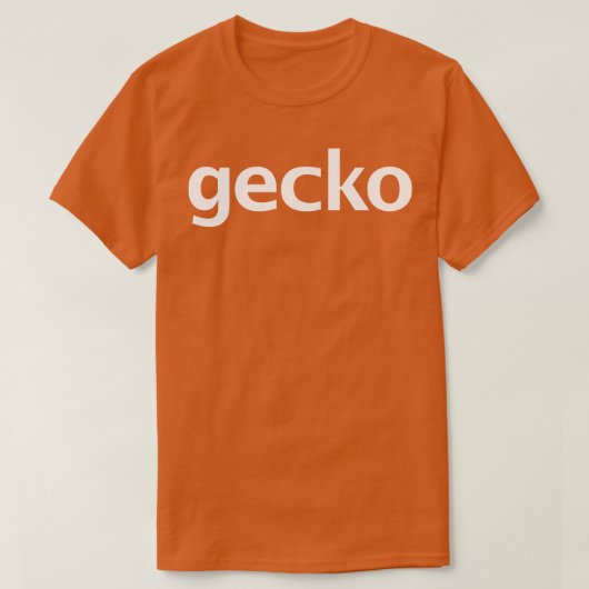 ジェコホワイト文字タイポグラフィ Tシャツ (デザイン正面)